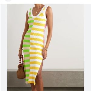 STAUD Stripe multi seashore dress XS